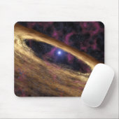 Een type dode ster genaamd een pulsar muismat (Met muis)