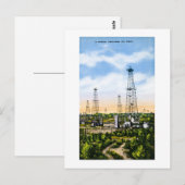 Een typisch Oklahoma olieveld Briefkaart (Voorkant / Achterkant)