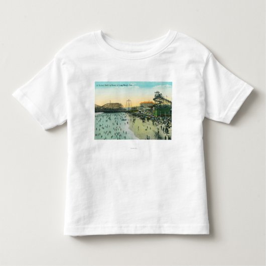 Een typische badcentrale bij de strand kinder shirts (Voorkant)