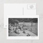 Een typische dag in Sandy Beach Monte Rio, CA Briefkaart (Voorkant / Achterkant)