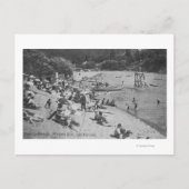 Een typische dag in Sandy Beach Monte Rio, CA Briefkaart (Voorkant)