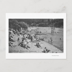 Een typische dag in Sandy Beach Monte Rio, CA Briefkaart