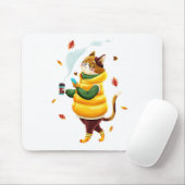 Een typische moderne kat muismat (Met muis)