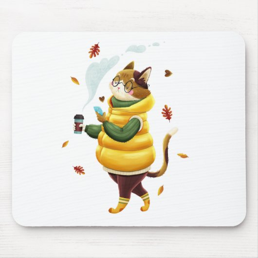 Een typische moderne kat muismat (Voorkant)