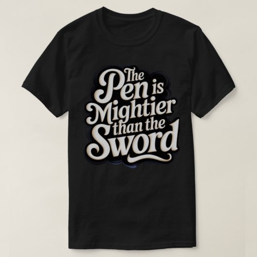 Een typografie illustratie T-shirt (Design voorkant)