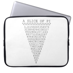 Een Typografisch segment van Pi Laptop Sleeve