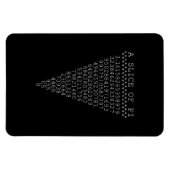 Een Typografisch segment van Pi Magneet (Horizontaal)