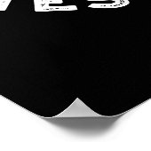 Een udder betrapt de grasschimmelige Koe Pun Dark  Poster (Hoek)