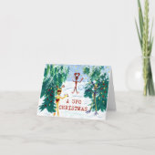 Een UFO Kerstmis Feestdagen Kaart (Voorkant)