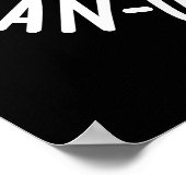 Een uierdag Een uier Dollar Koe Pun Dark BG Poster (Hoek)