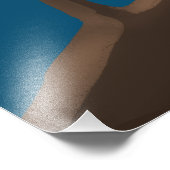 Een uil tekenen die op een tak zit foto afdruk (Hoek)