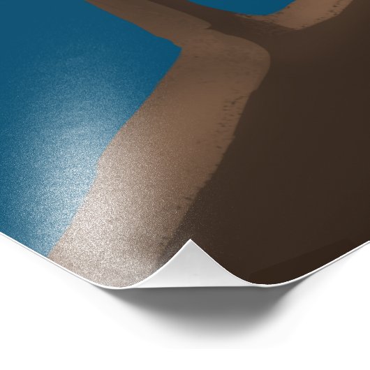 Een uil tekenen die op een tak zit foto afdruk (Hoek)