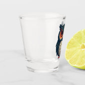 een uilglas shot glas (Links)