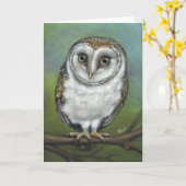 Een uilvriend door Tanya Bond Kaart (Gele Bloem)