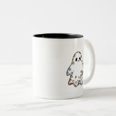 Een uitbarsting van doodle-vreugde tweekleurige koffiemok (Voorkant rechts)