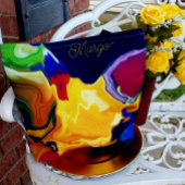 Een uitbarsting van geel geluk grafisch ontwerp tote bag