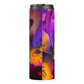 Een uitbarsting van Paarse en geel Thermosbeker (Achterkant)