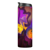 Een uitbarsting van Paarse en geel Thermosbeker (Geroteerd rechts)