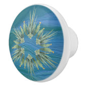 Een uitbarsting van veren keramische knop / pull (Rechts)