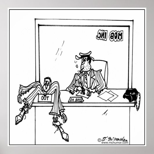 Een uitbox van de Mobster Poster (Voorkant)