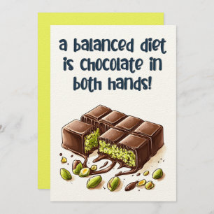 Een uitgebalanceerd dieet is chocolade kunafa in b kaart