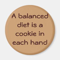 Een uitgebalanceerd dieet is een cookie in elke ha