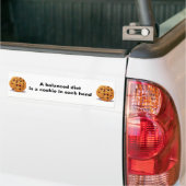 Een uitgebalanceerd dieetkoekje in elke hand-bumpe bumpersticker (Op Truck)
