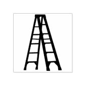 Een uitgebreide trapladder rubberstempel (Afrduk)