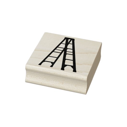 Een uitgebreide trapladder rubberstempel (Stempel)
