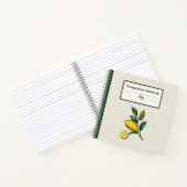 Een uitgebreide versie van Lemon Personalized Comp Notitieboek (Binnen)