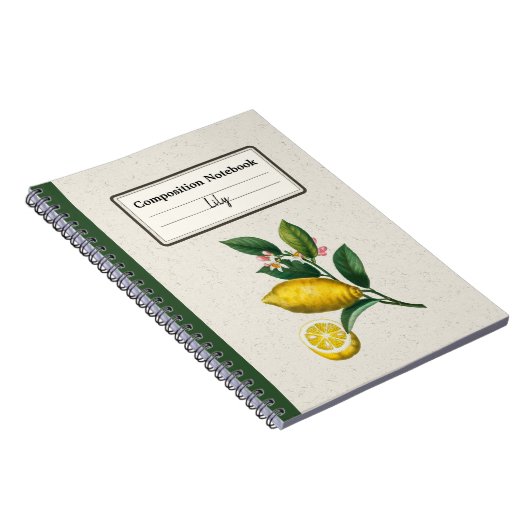 Een uitgebreide versie van Lemon Personalized Comp Notitieboek (Rechterzijde)