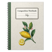Een uitgebreide versie van Lemon Personalized Comp Notitieboek (Voorkant)