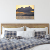 Een uitlegger kanoteam oefent voor de kust canvas afdruk (Insitu (Slaapkamer))