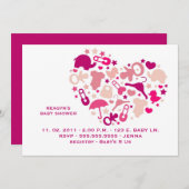 Een uitnodigende uitnodiging voor moederliefde (Voorkant / Achterkant)