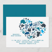 Een uitnodigende uitnodiging voor moederliefde (Voorkant / Achterkant)