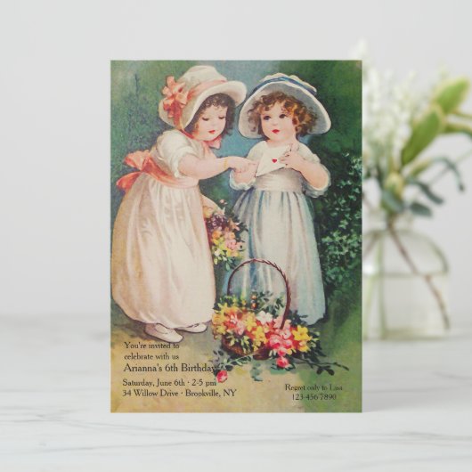 Een  uitnodiging (Staand voorkant)