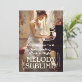 Een uitnodiging Kaart voor de esthetisch geneigd (Staand voorkant)