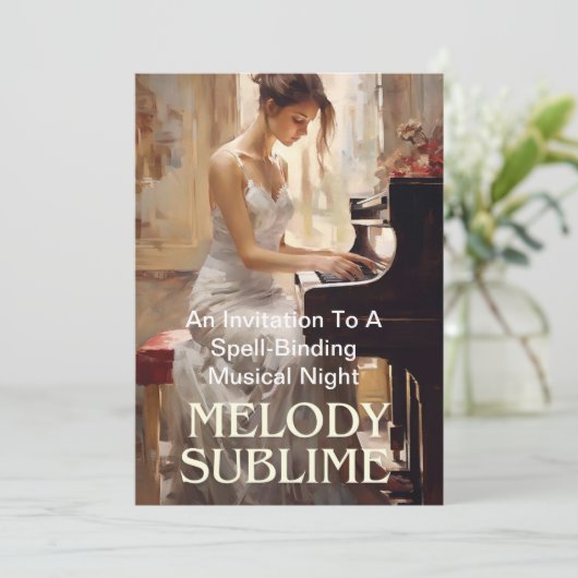 Een uitnodiging Kaart voor de esthetisch geneigd (Staand voorkant)