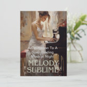 Een uitnodiging Kaart voor de esthetisch geneigd (Staand voorkant)