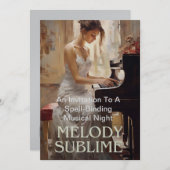 Een uitnodiging Kaart voor de esthetisch geneigd (Voorkant / Achterkant)