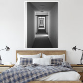 Een uitnodiging, kunstarchitectuurstudie canvas afdruk (Insitu (Slaapkamer))