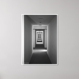 Een uitnodiging, kunstarchitectuurstudie canvas afdruk