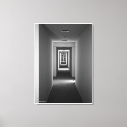 Een uitnodiging, kunstarchitectuurstudie canvas afdruk (Voorkant)