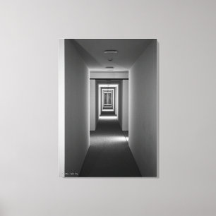 Een uitnodiging, kunstarchitectuurstudie canvas afdruk