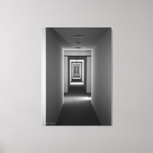 Een uitnodiging, kunstarchitectuurstudie canvas afdruk (Voorkant)