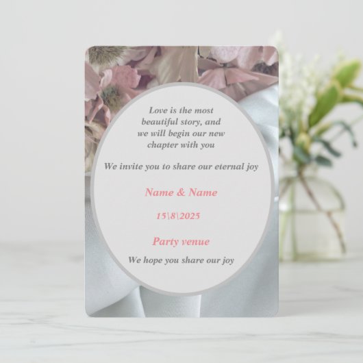 Een uitnodiging om een liefde te vieren die duurt� (Staand voorkant)