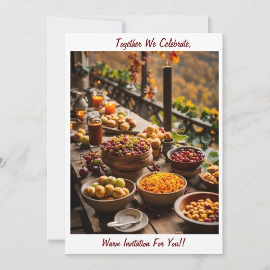 Een uitnodiging om samen vreugdevolle maaltijden t (Voorkant)