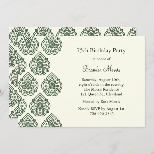 Een  uitnodiging tot vrijlating (Voorkant / Achterkant)