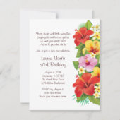 Een uitnodiging van de Chic Luau-partij (Voorkant)