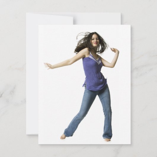 Een uitnodiging van de Chic Luau-partij (Achterkant)